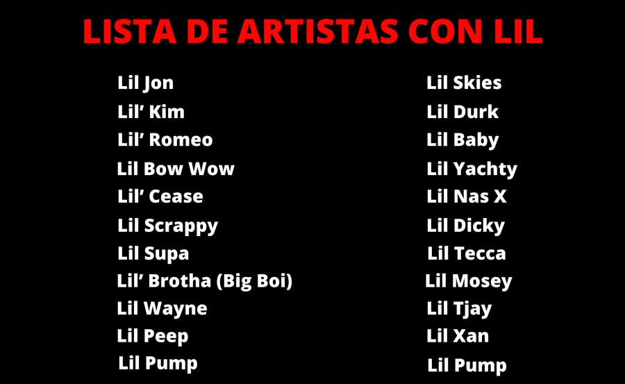 Por qué el apodo Lil se usa tanto en la cultura Hip Hop