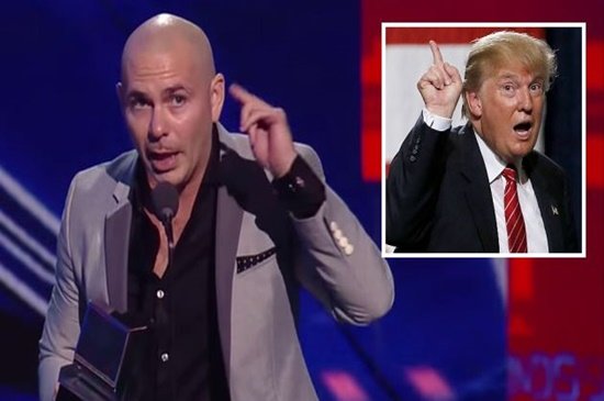 Pitbull amenaza a Donald Trump 