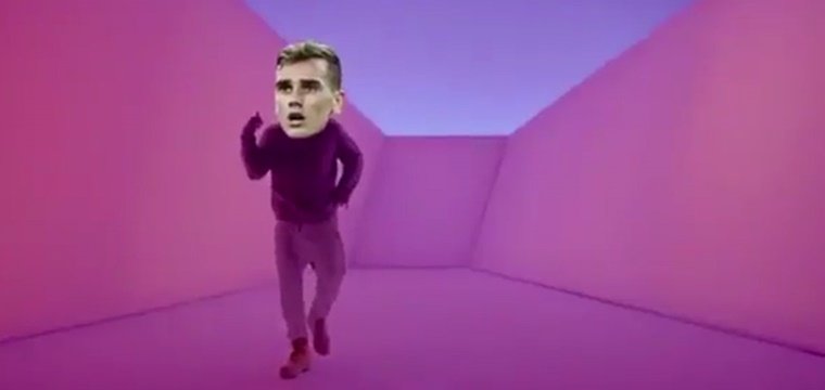 Griezmann celebra los goles a ritmo de Drake