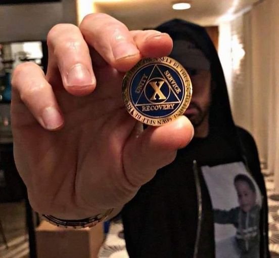 Eminem 14 años sobrio
