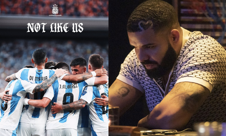 Selección argentina trolea Drake